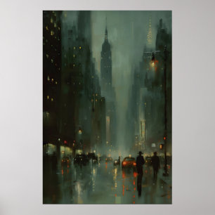 Straatkunst Schilderij New York City, Abstract Nac Poster