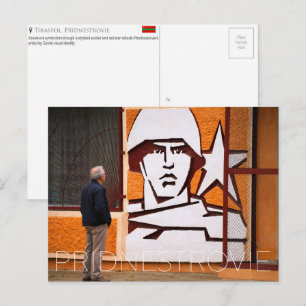 Straatkunst, Tiraspol, Pridnestrovie Reizen Briefkaart