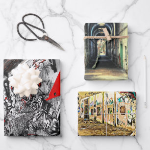 Straatkunst, Urban Graffiti  Inpakpapier Vel