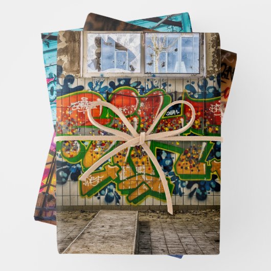 Straatkunst, Urban Graffiti-papierpakbladen Inpakpapier Vel (In situ)