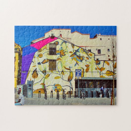 Straatkunst van Madrid. Legpuzzel (Horizontaal)