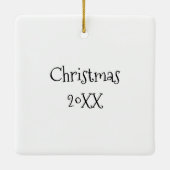 Straatkunst verlaten gebouw gepersonaliseerd keramisch ornament (Achterkant)