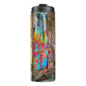 Straatkunst verlaten graffiti thermosbeker (Voorkant)