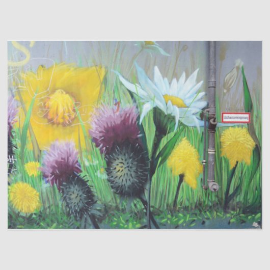 Straatkunstbloemen Urban 15 debetpapier Tissuepapier (Voorkant)