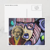 straatkunstcomponist briefkaart (Voorkant / Achterkant)