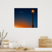 Straatlamp bij daglicht poster (Keuken)