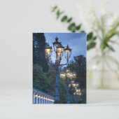 Straatlampen 's nachts, Duitsland Briefkaart (Staand voorkant)