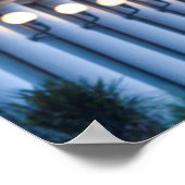 Straatlampen 's nachts, Duitsland Poster (Hoek)