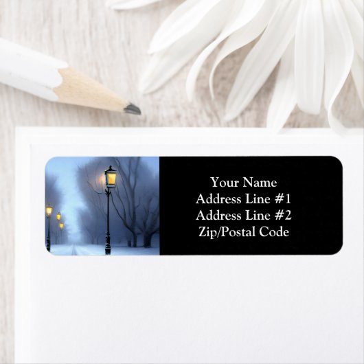 Straatlampen Winterland Etiket (Insitu)