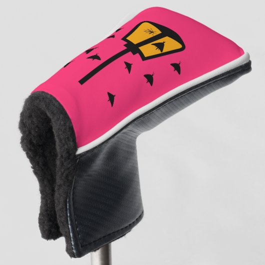 Straatlicht en Motten Putter Golf Hoofddeksel Golfheadcover (3/4 voorkant)