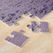 Straatlichten en bedekt met sneeuwbomen legpuzzel (Zijkant)