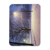 Straatlichten en sneeuwbomen magneet (Verticaal)