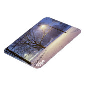 Straatlichten en sneeuwbomen magneet (Linkerzijde)