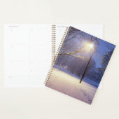 Straatlichten en sneeuwbomen planner (Display)