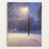 Straatlichten en sneeuwbomen planner (Voorkant)