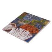 Straatmarktkraam met witte tegeltje (Zijkant)