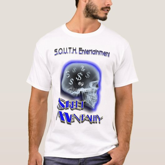 Straatmentaliteit (vooraan) t-shirt (Voorkant)