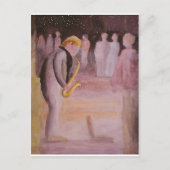 straatmuziek briefkaart (Voorkant)