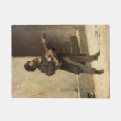 Straatmuzikant met gitaar (door Gerolamo Induno) Deurmat (Voorkant)