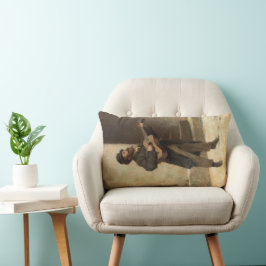 Straatmuzikant met gitaar (door Gerolamo Induno) Kussen