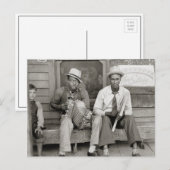 Straatmuzikanten, 1938 briefkaart (Voorkant / Achterkant)