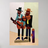 Straatmuzikanten ~  Amerikaanse kunst Poster (Voorkant)