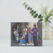 Straatmuzikanten Briefkaart (Staand voorkant)
