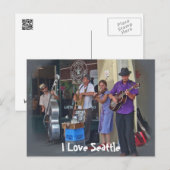 Straatmuzikanten Briefkaart (Voorkant / Achterkant)