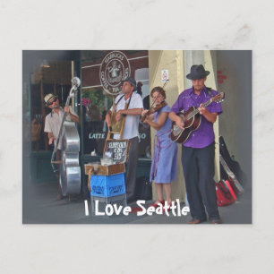 Straatmuzikanten Briefkaart