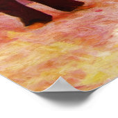 Straatmuzikanten die Guitar Mandolin en Flute spel Poster (Hoek)