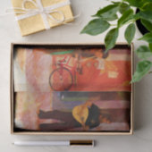 Straatmuzikanten die Guitar Mandolin en Flute spel Tissuepapier (Geschenk)