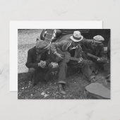 Straatmuzikanten, Maynardville, Tennessee, 1935 Briefkaart (Voorkant / Achterkant)