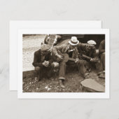 Straatmuzikanten, Maynardville, Tennessee, 1935 Briefkaart (Voorkant / Achterkant)