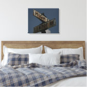 straatnaam canvas afdruk (Insitu (Slaapkamer))