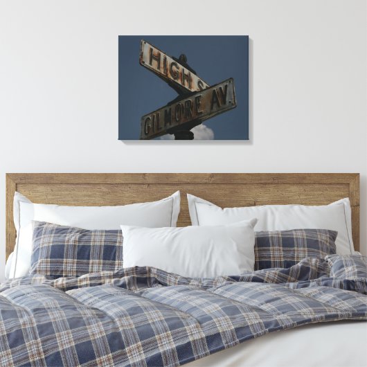 straatnaam canvas afdruk (Insitu (Slaapkamer))