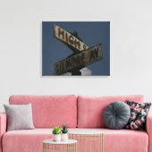 straatnaam canvas afdruk (Insitu (Woonkamer))