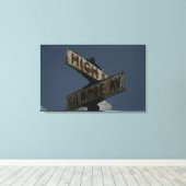 straatnaam canvas afdruk (Insitu (Houten vloer))