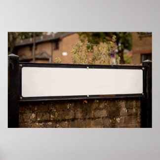 Straatnaam voor persoonlijke namen poster