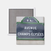 Straatnaambord van Parijs Magneet (Voorkant / Achterkant)