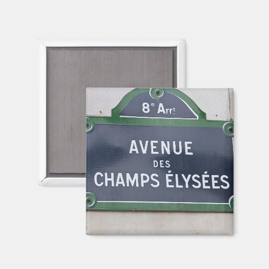 Straatnaambord van Parijs Magneet (Voorkant / Achterkant)
