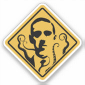Straatnaambordje Lovecraft Sticker (Voorkant)
