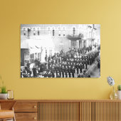 Straatparade in Deadwood, SD-foto Canvas Afdruk (Insitu (Woonkamer))