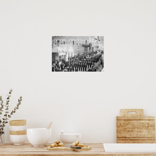 Straatparade in Deadwood, SD-foto Poster (Keuken)