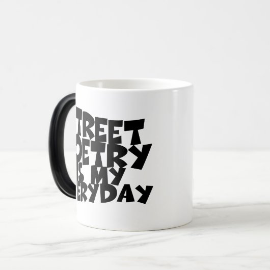 Straatpoëzie is mijn alledag magische mok (Voorkant links)