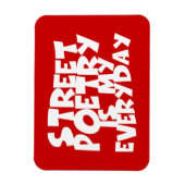 Straatpoëzie is mijn alledag magneet (Verticaal)