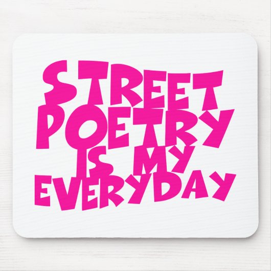 Straatpoëzie is mijn alledag muismat (Voorkant)