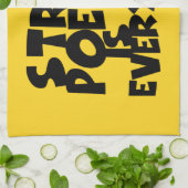 Straatpoëzie is mijn alledag theedoek (Gevouwen)