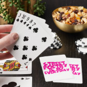 Straatpoëzie is mijn dagelijkse bezigheid pokerkaarten (Insitu)
