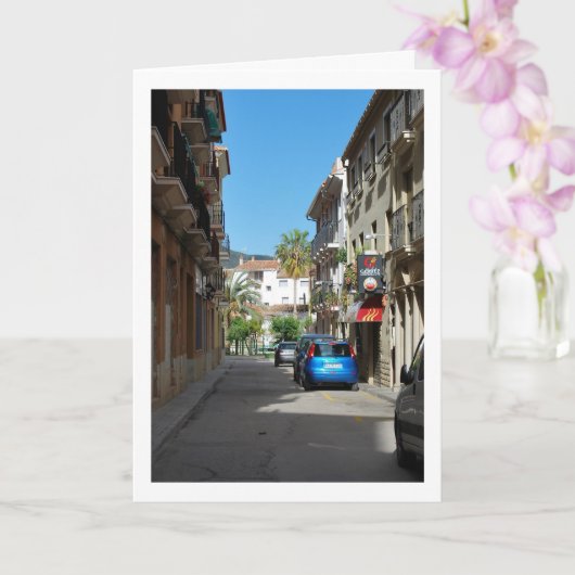 Straatportret, Chelva Valencia Spanje, Spaans Kaart (Orchidee)