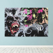 Straatprestaties 1 60x40 (150x100cm) waccna canvas afdruk (Insitu (Houten vloer))